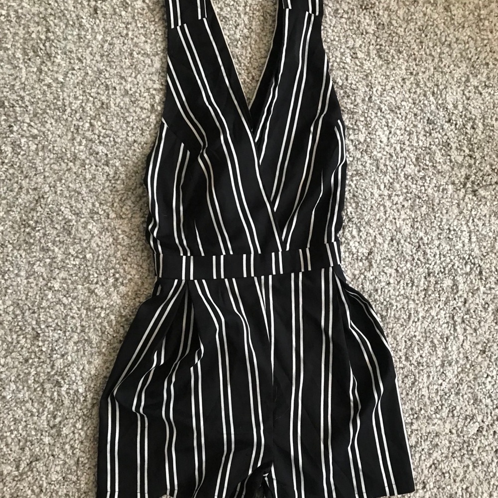 Striped romper